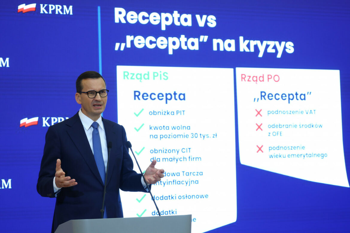 Konferencja premiera oraz minister finansów