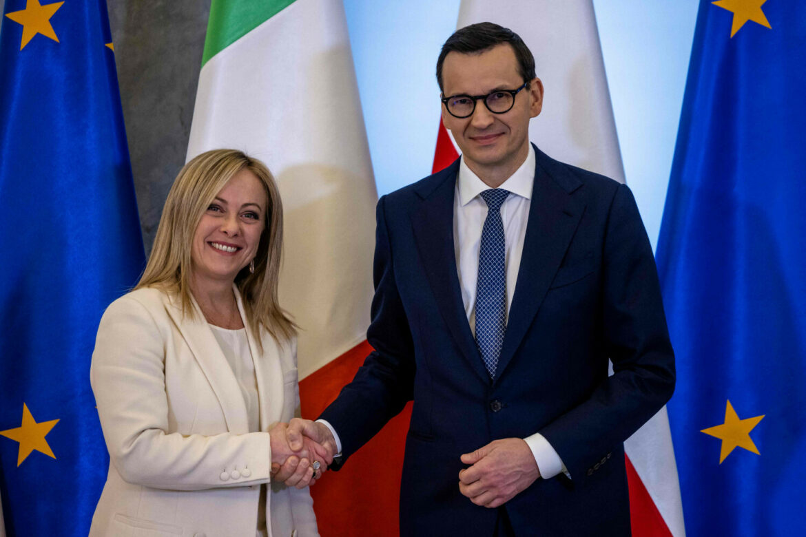 Wizyta premier W?och Giorgii Meloni w Warszawie