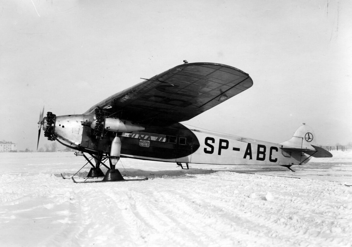 Samolot_PLL_LOT_Fokker_F.VII_znak_SP-ABC