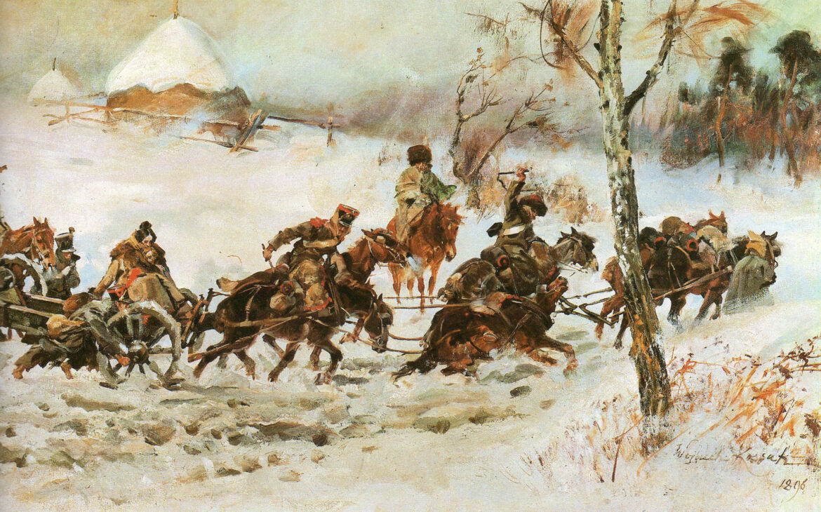 Wojciech Kossak was a famous Polish painter of horses and uhlans ...