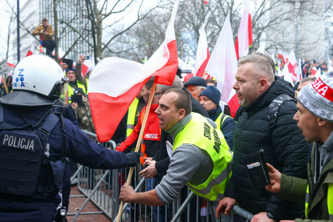 Strajk generalny rolników w Warszawie